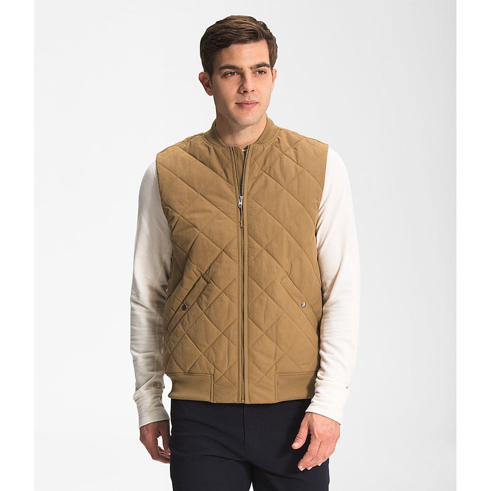 The North Face Vests Mens Australia - The North Face Cuchillo Insulated Brown (UAL-089152)